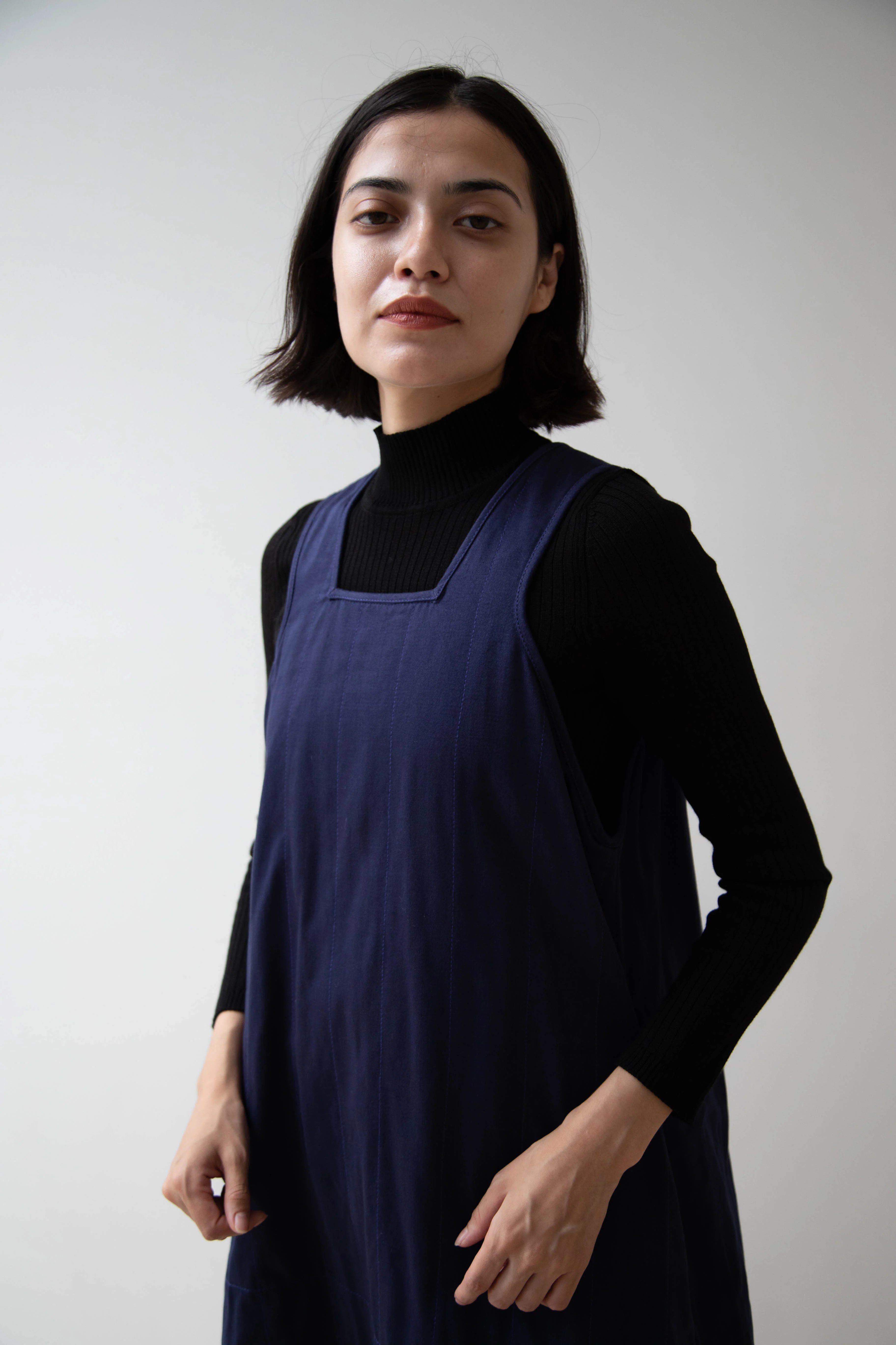 Khadi & Co. | Turmeric Dress in Indigo - Image 13