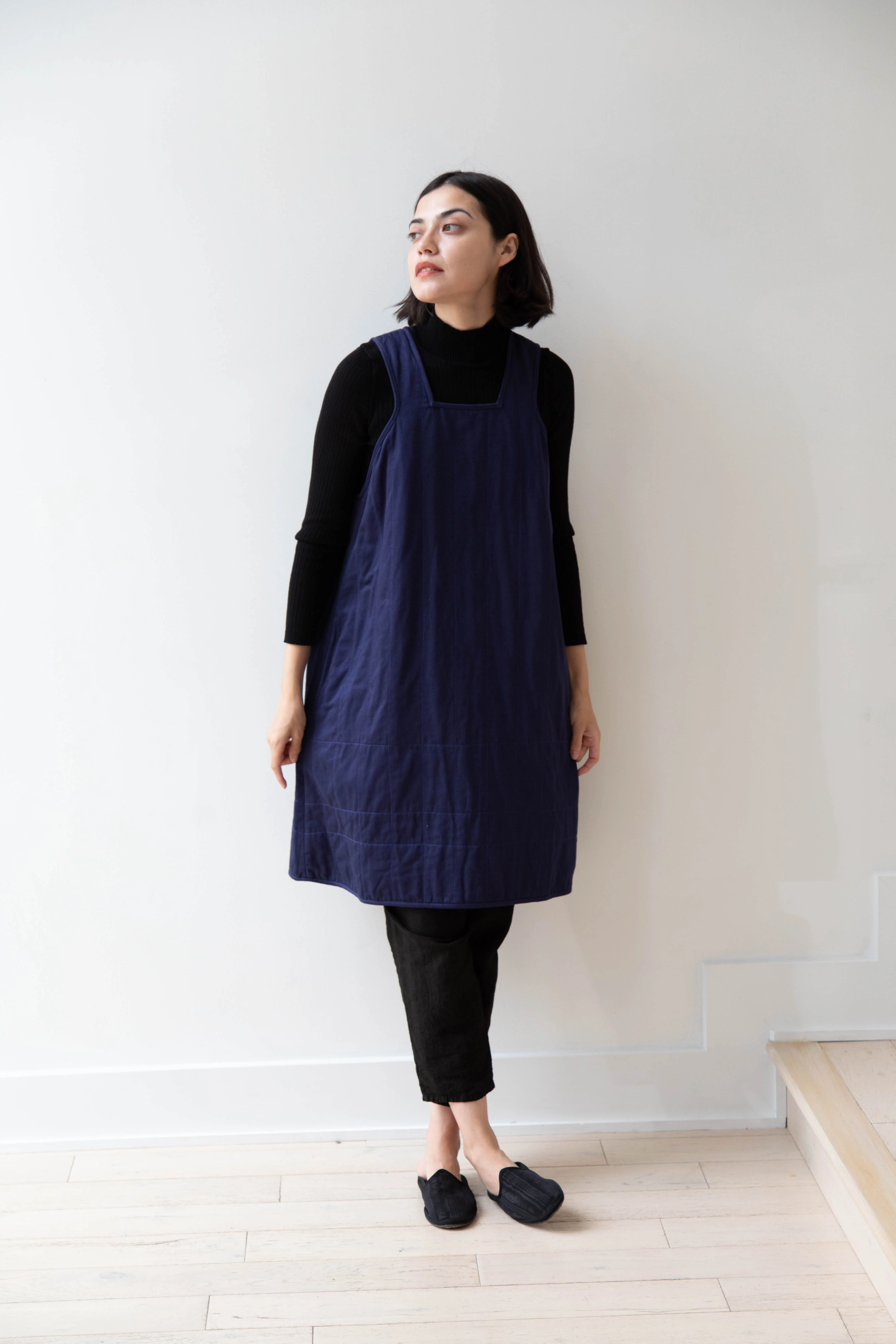 Khadi & Co. | Turmeric Dress in Indigo - Image 18