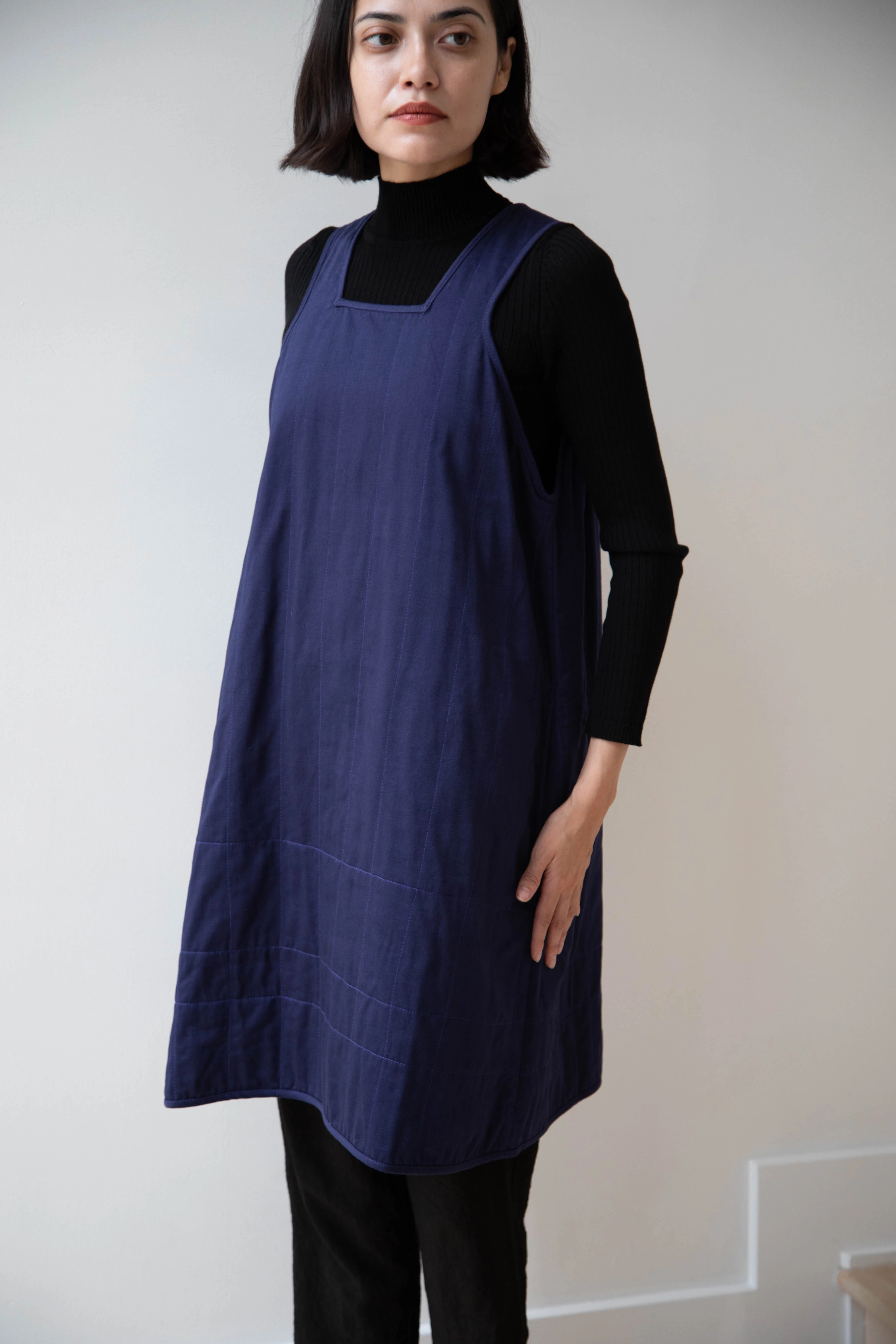 Khadi & Co. | Turmeric Dress in Indigo - Image 22