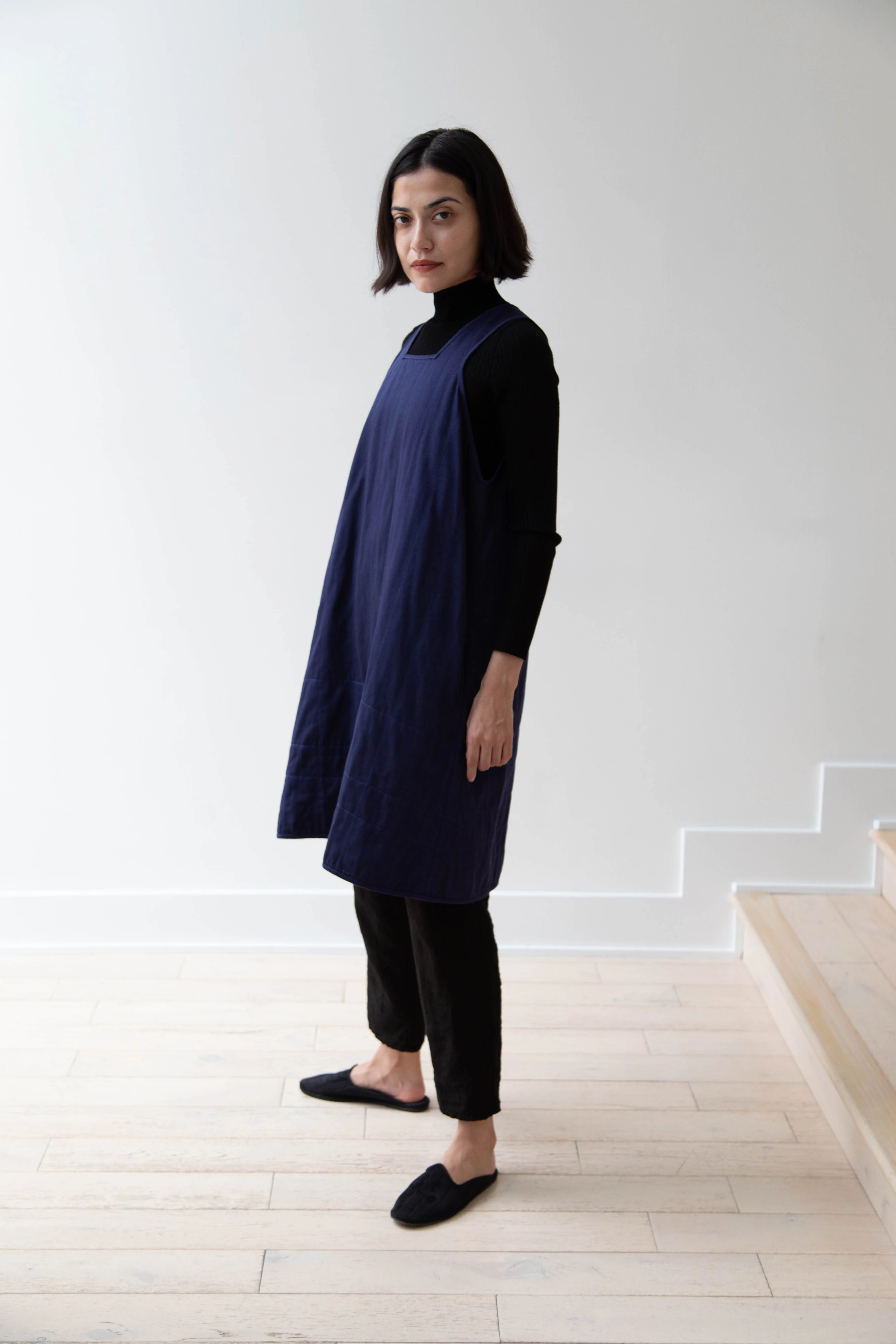 Khadi & Co. | Turmeric Dress in Indigo - Image 25