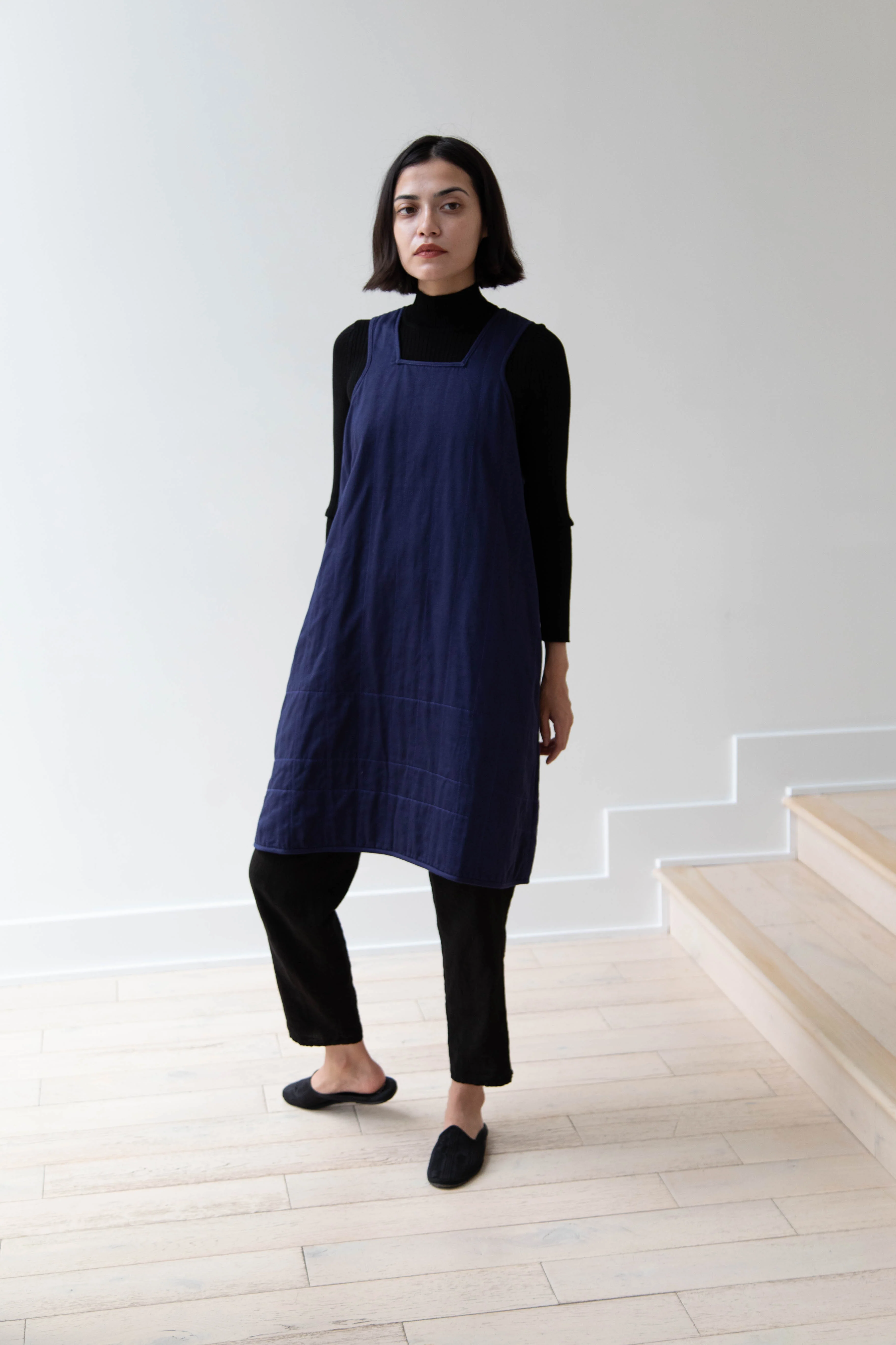 Khadi & Co. | Turmeric Dress in Indigo - Image 26