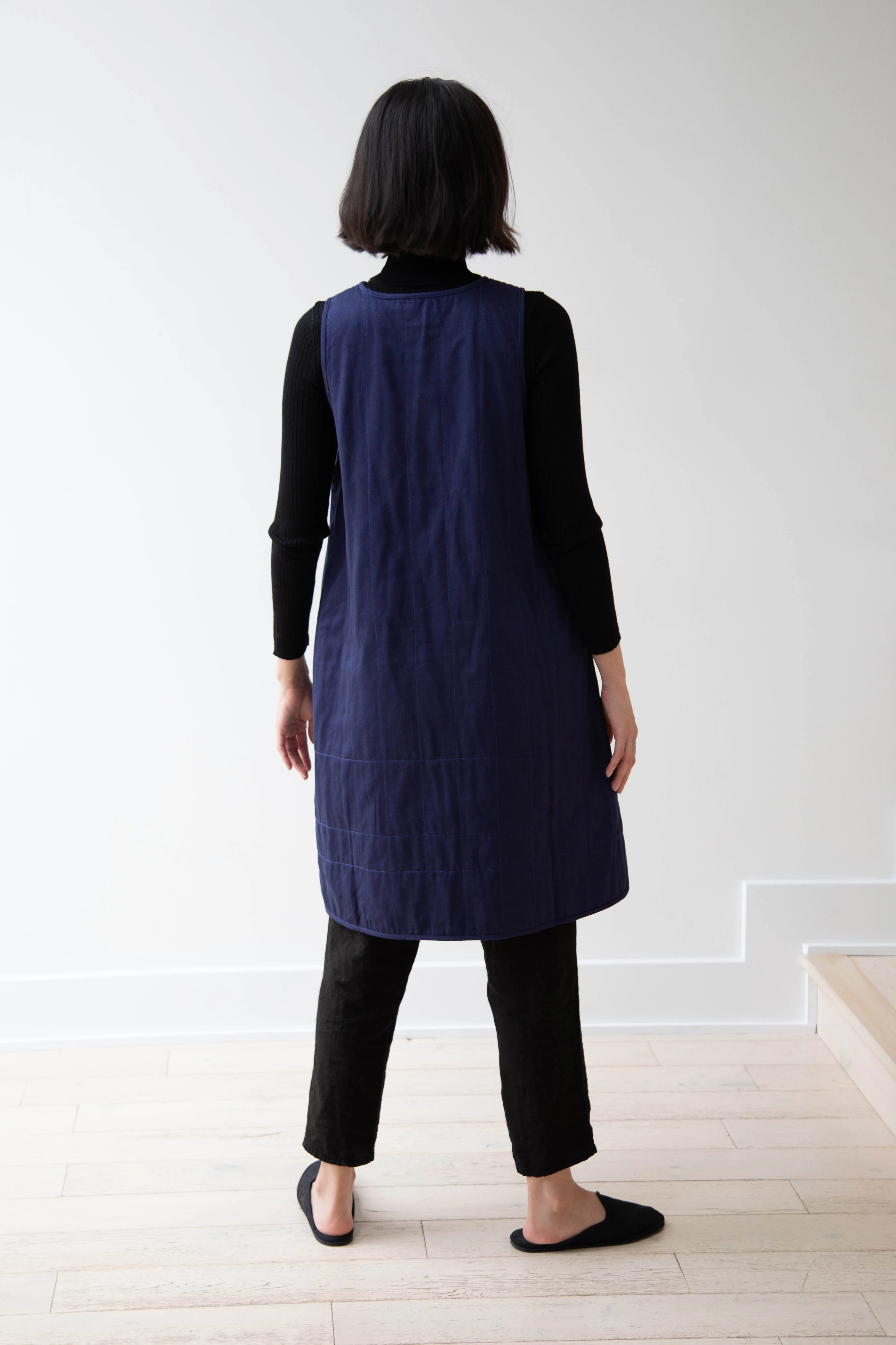 Khadi & Co. | Turmeric Dress in Indigo - Image 27