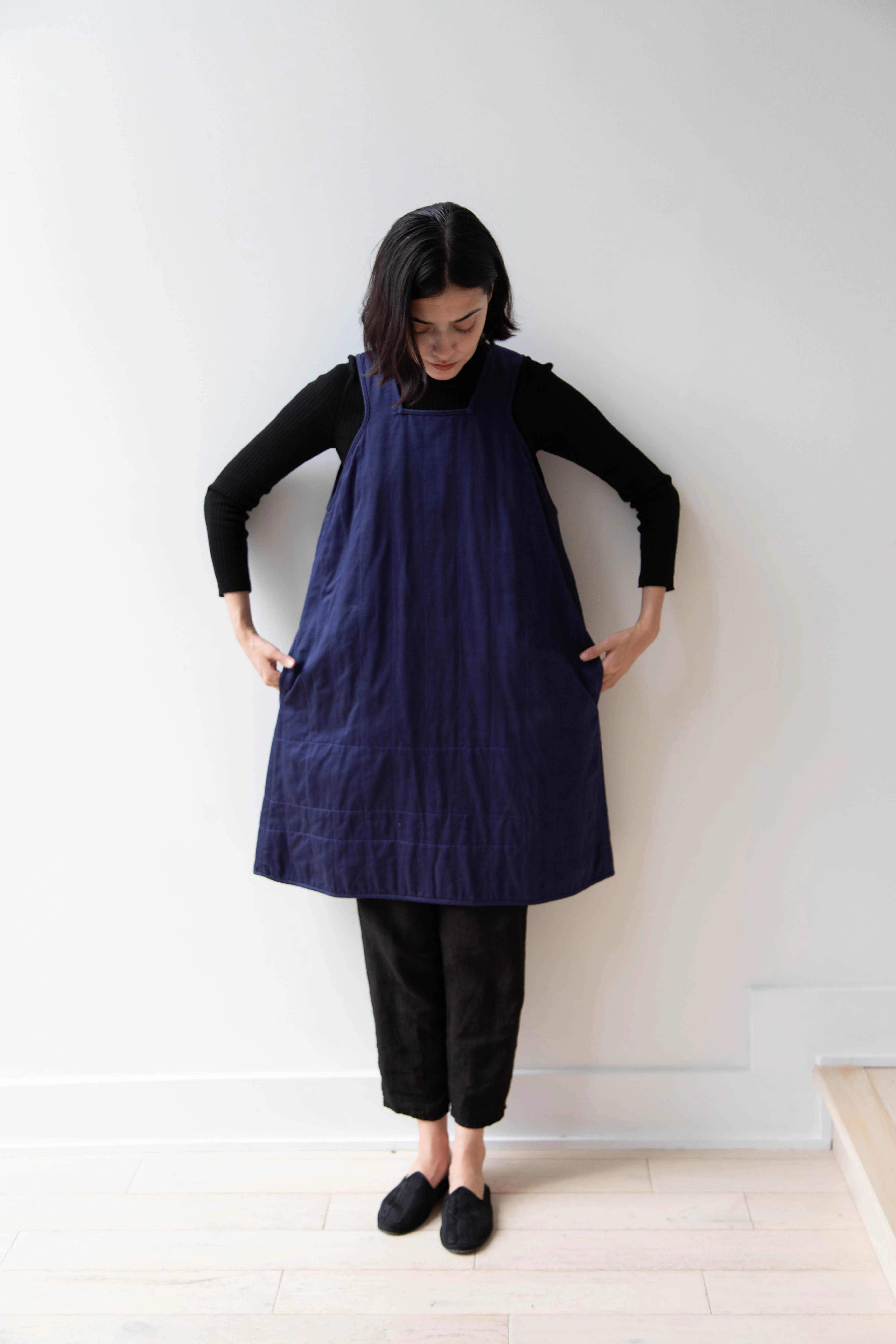 Khadi & Co. | Turmeric Dress in Indigo - Image 4
