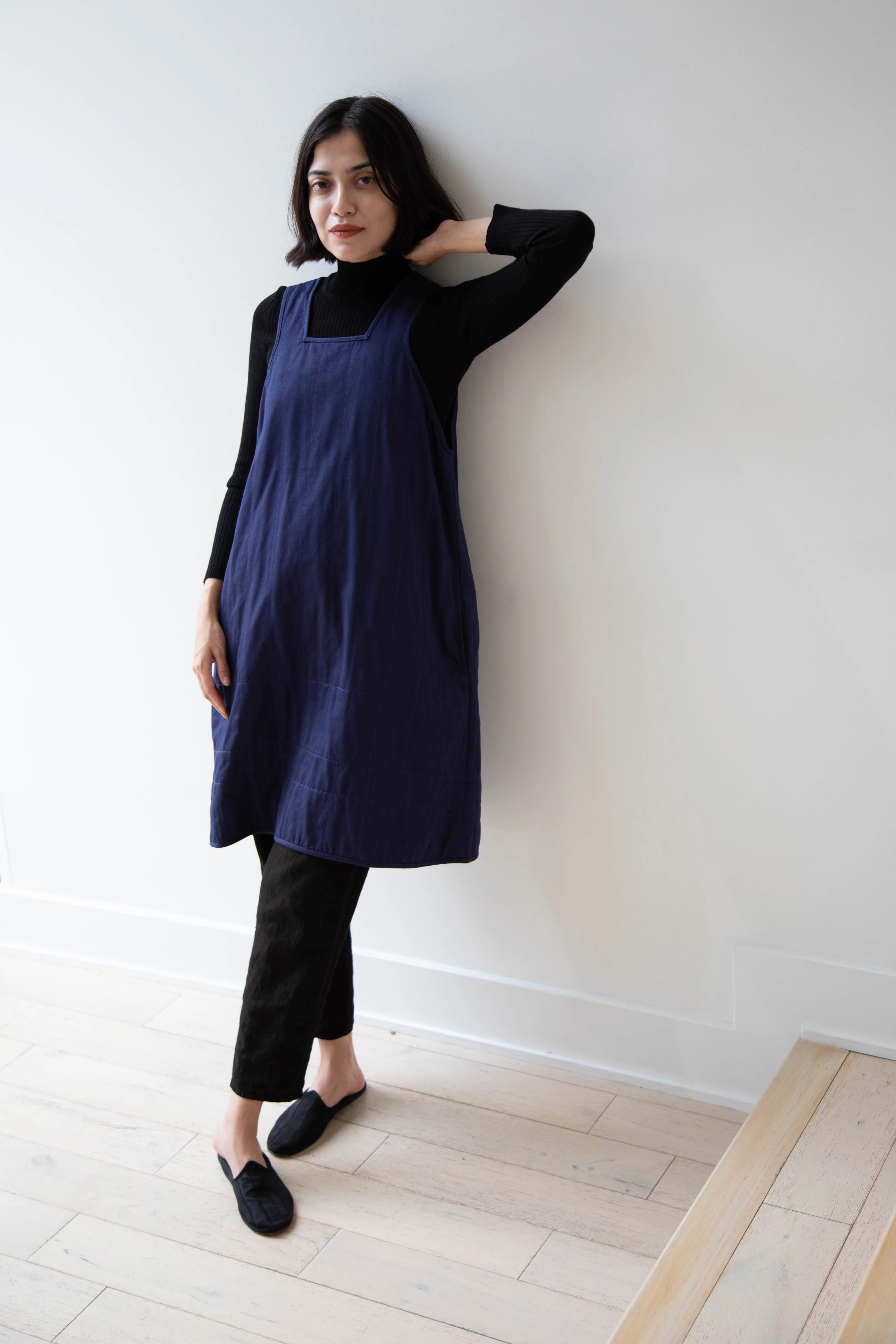 Khadi & Co. | Turmeric Dress in Indigo - Image 7