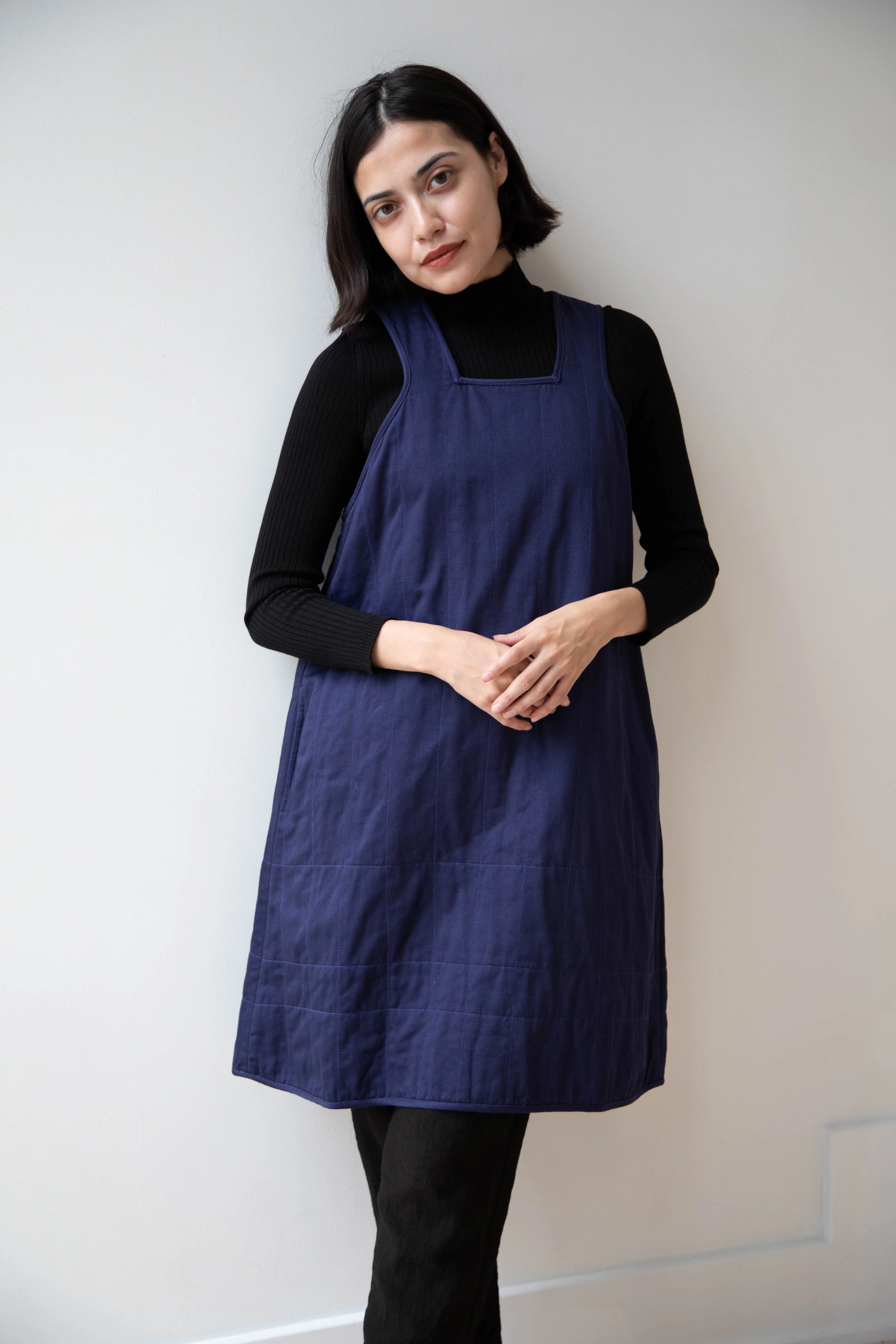 Khadi & Co. | Turmeric Dress in Indigo - Image 8