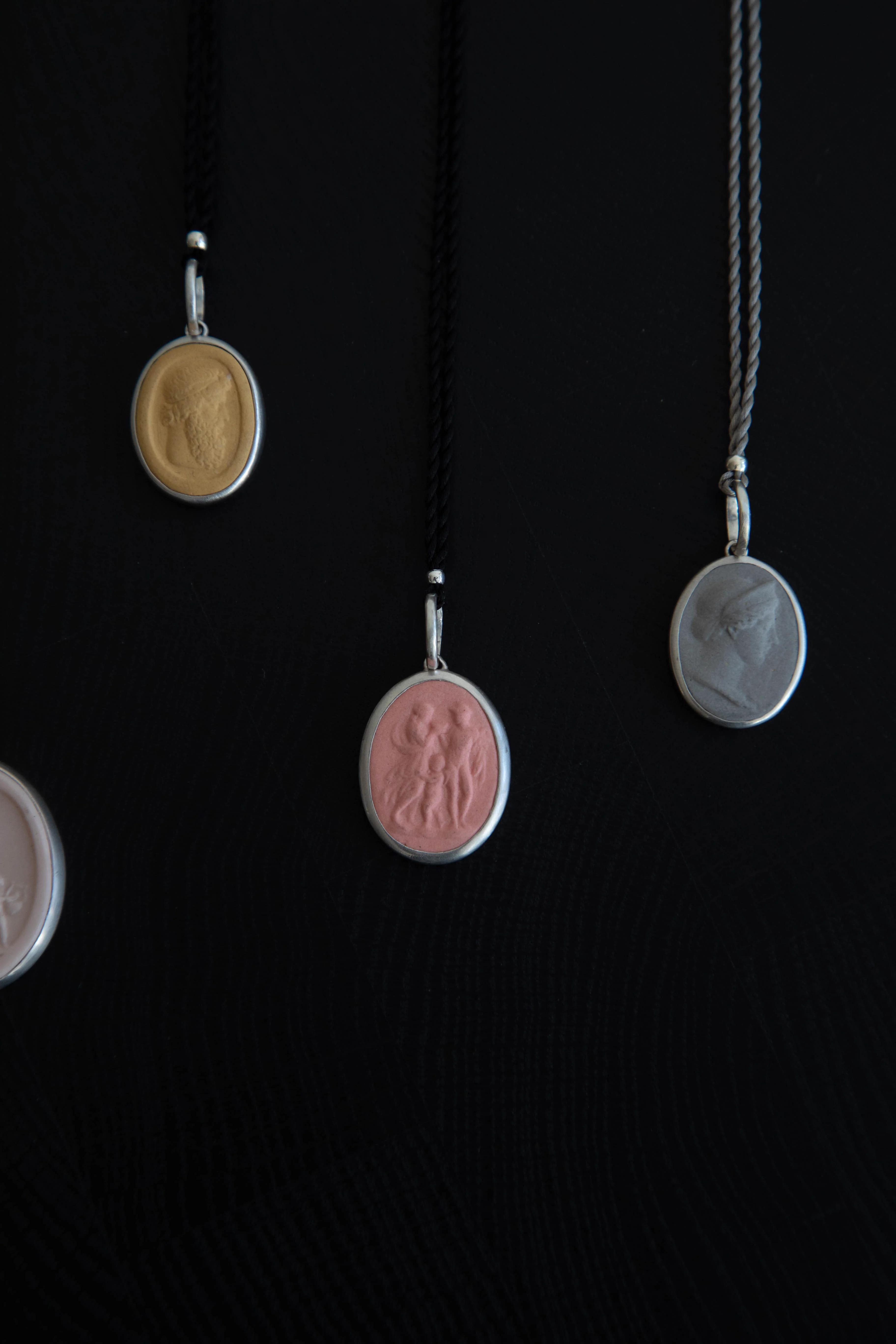 Marcie McGoldrick | Handset Cameo Necklace Three Graces in Blush - Image 6