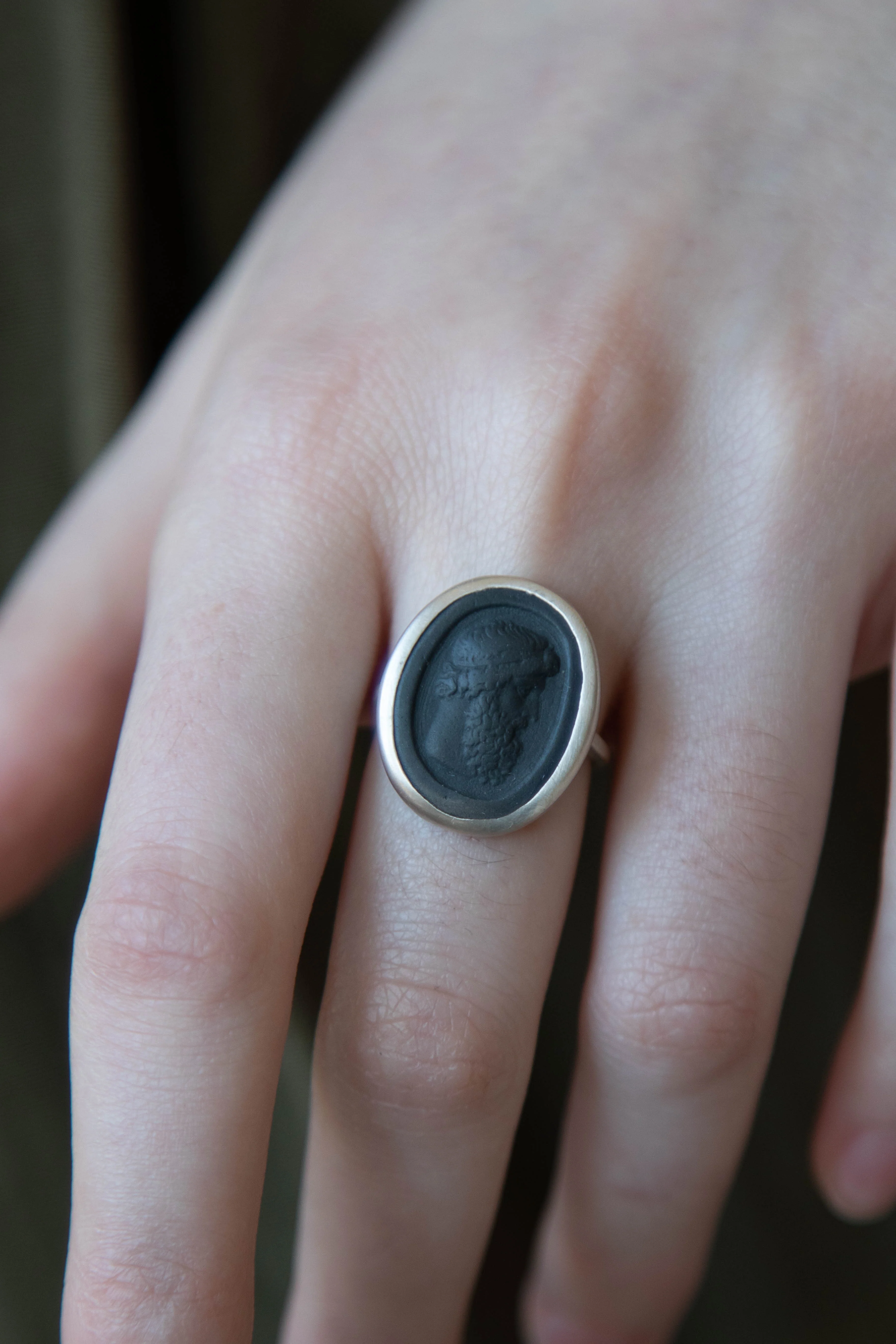 Marcie McGoldrick | Philosopher Ring in Onyx & Silver - Image 4