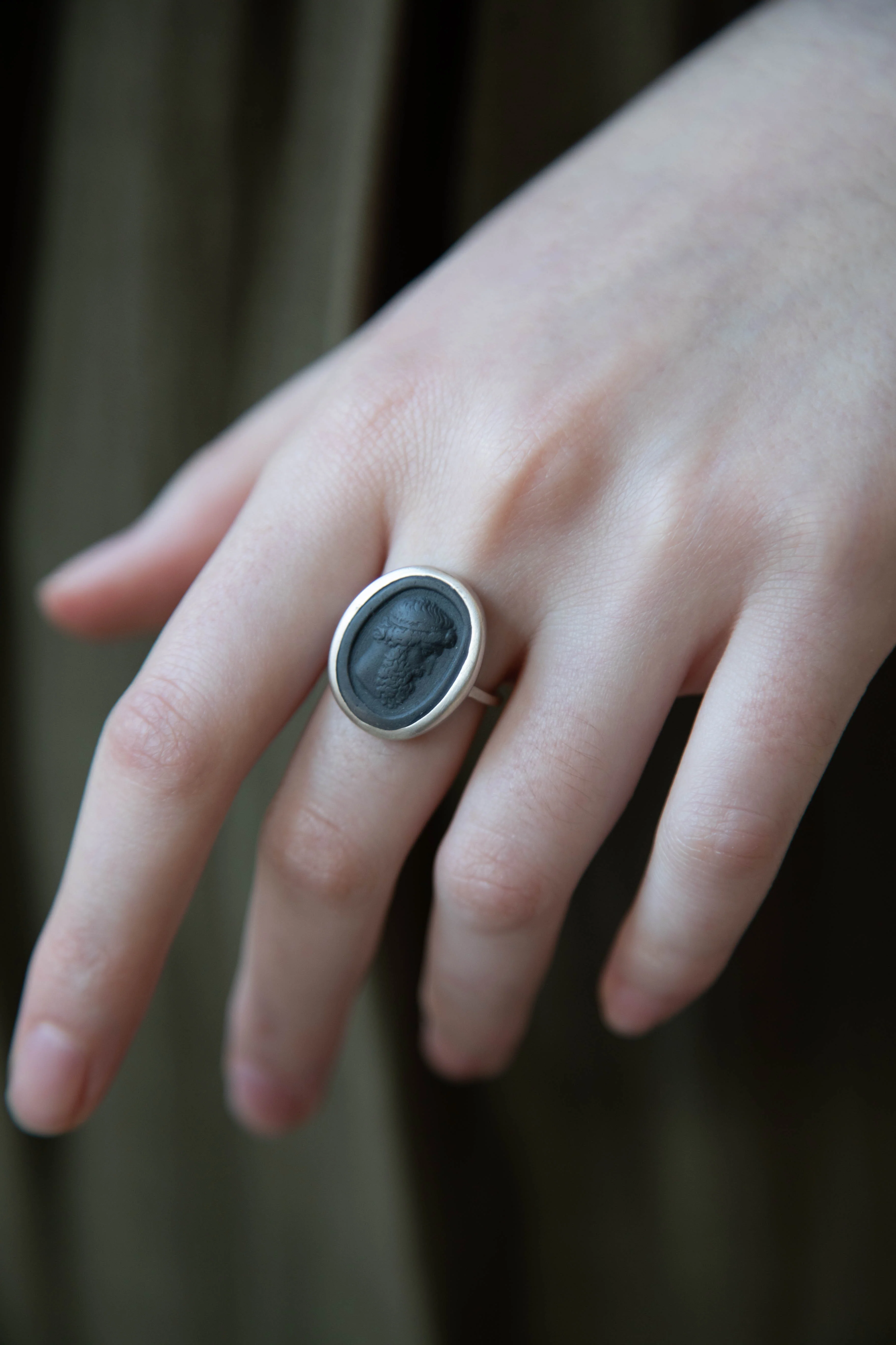 Marcie McGoldrick | Philosopher Ring in Onyx & Silver - Image 5