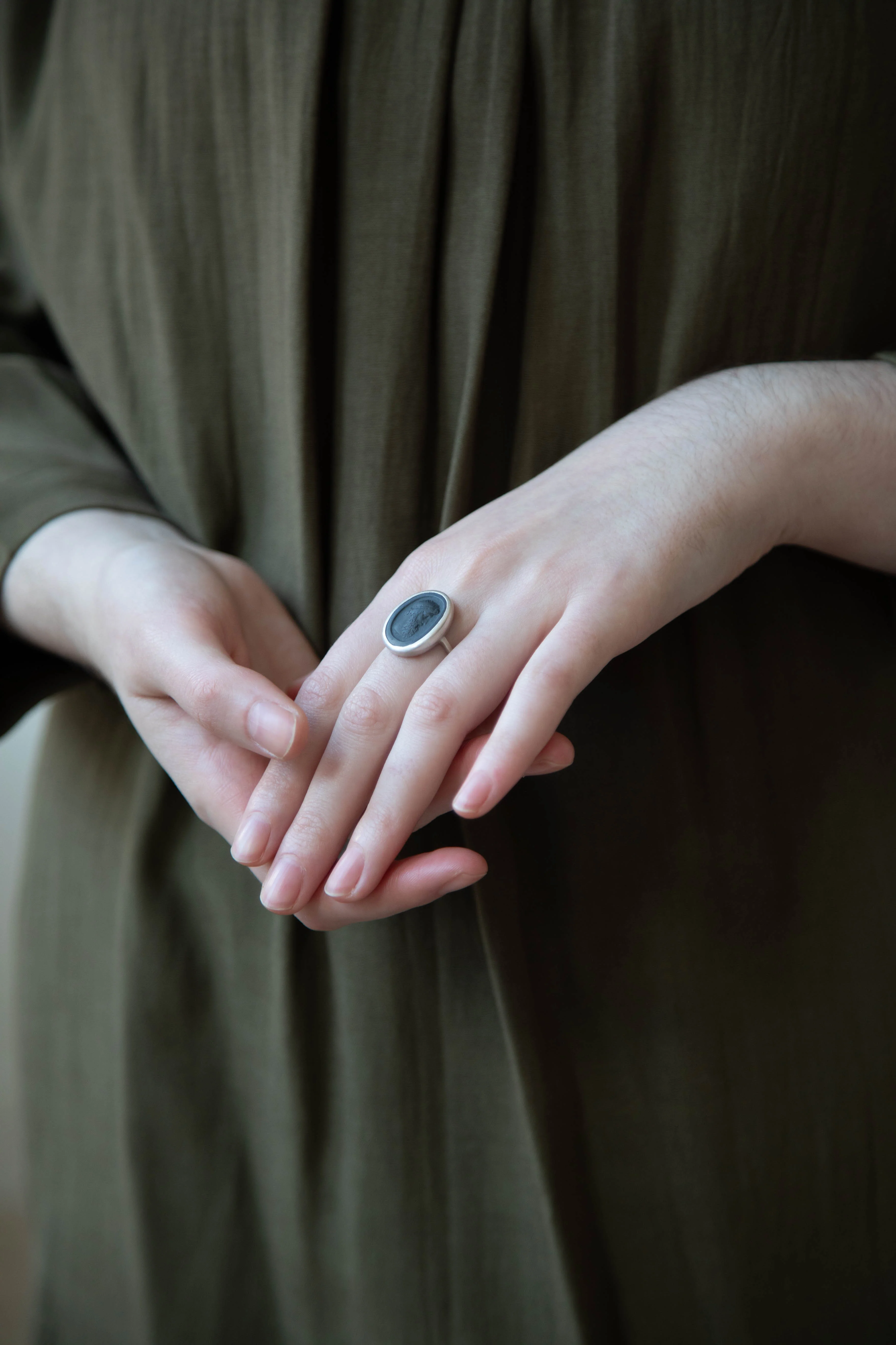 Marcie McGoldrick | Philosopher Ring in Onyx & Silver - Image 6