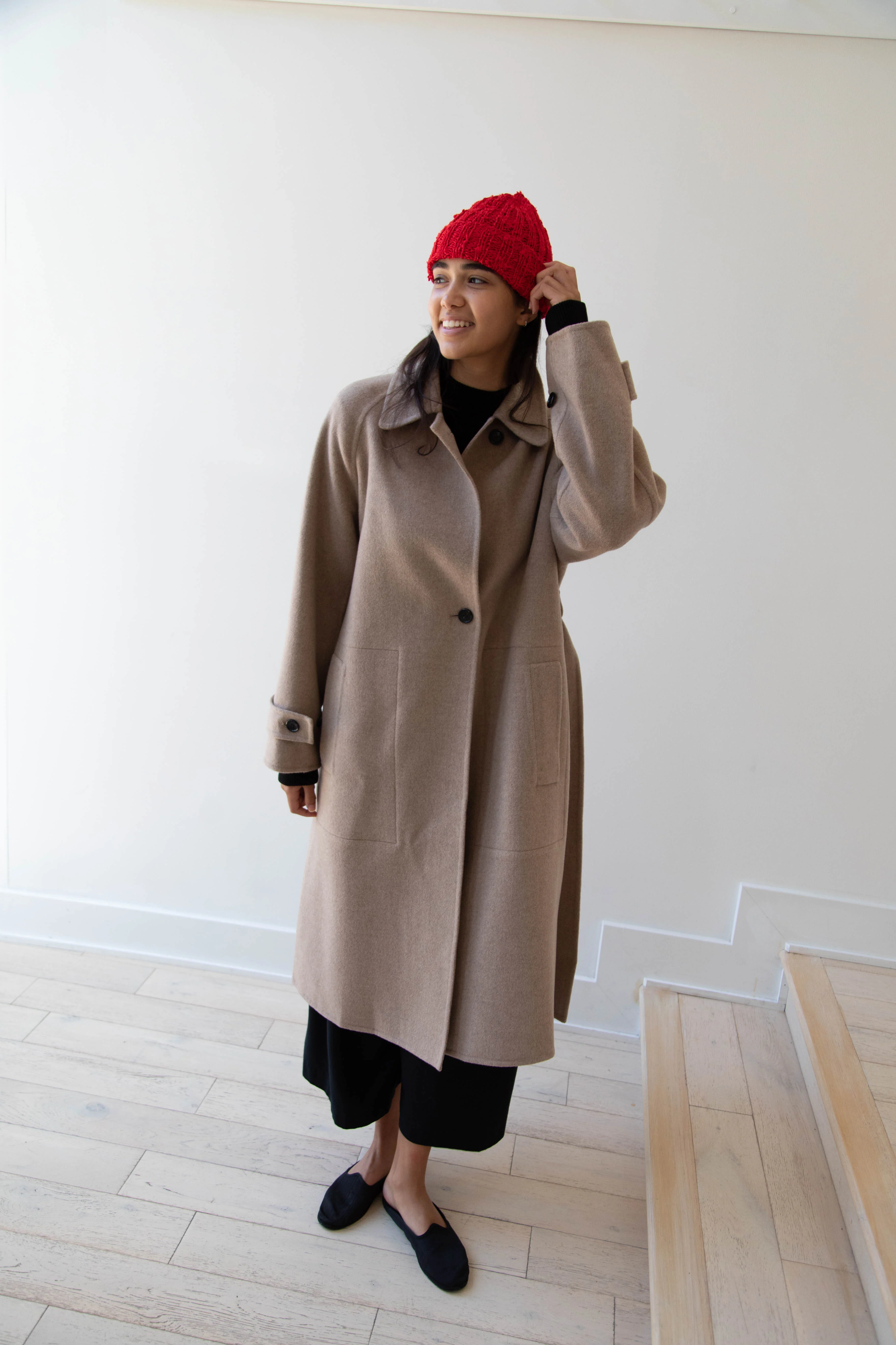 Nitto Gorro Hat in Red Silk - Image 15