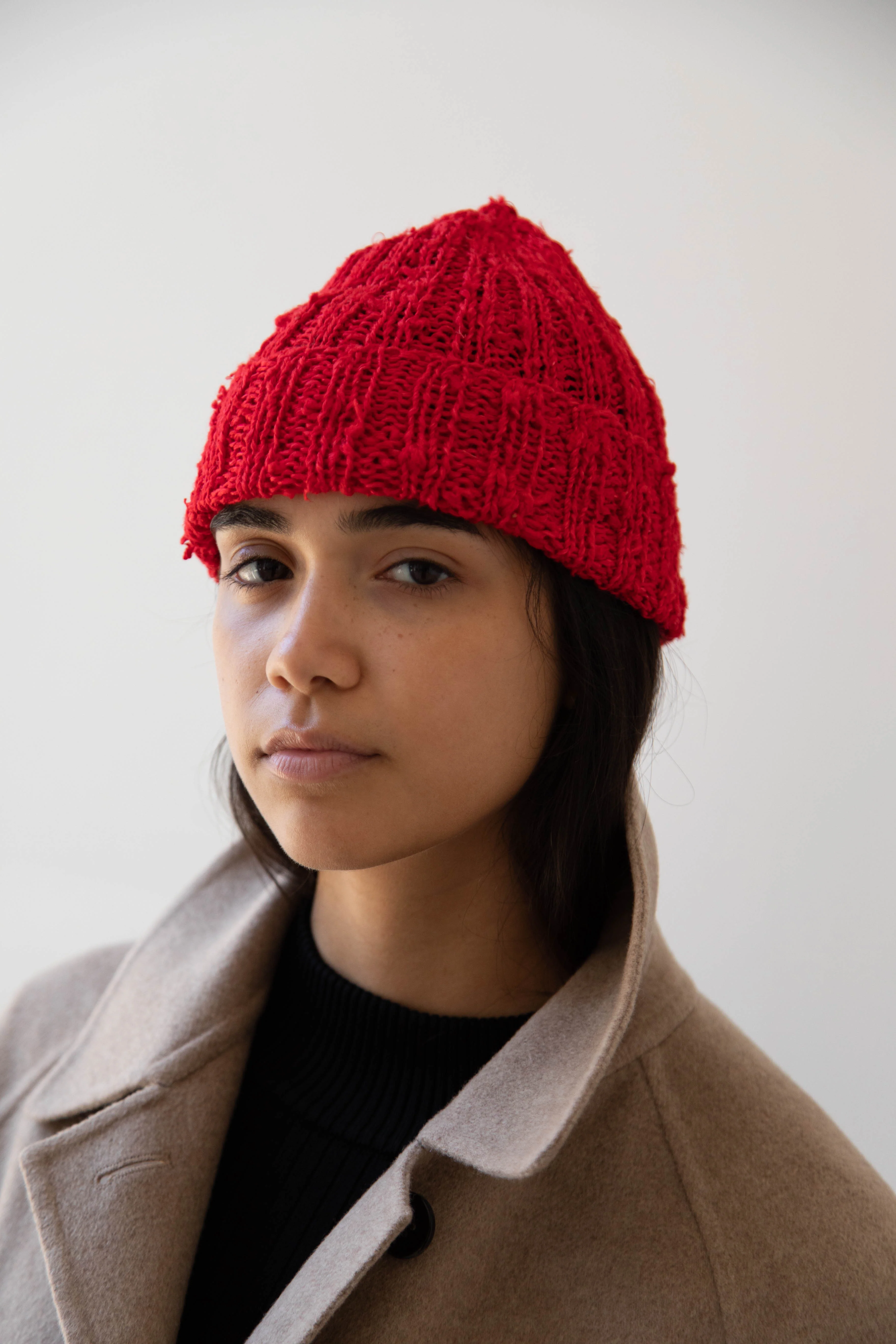 Nitto Gorro Hat in Red Silk - Image 5
