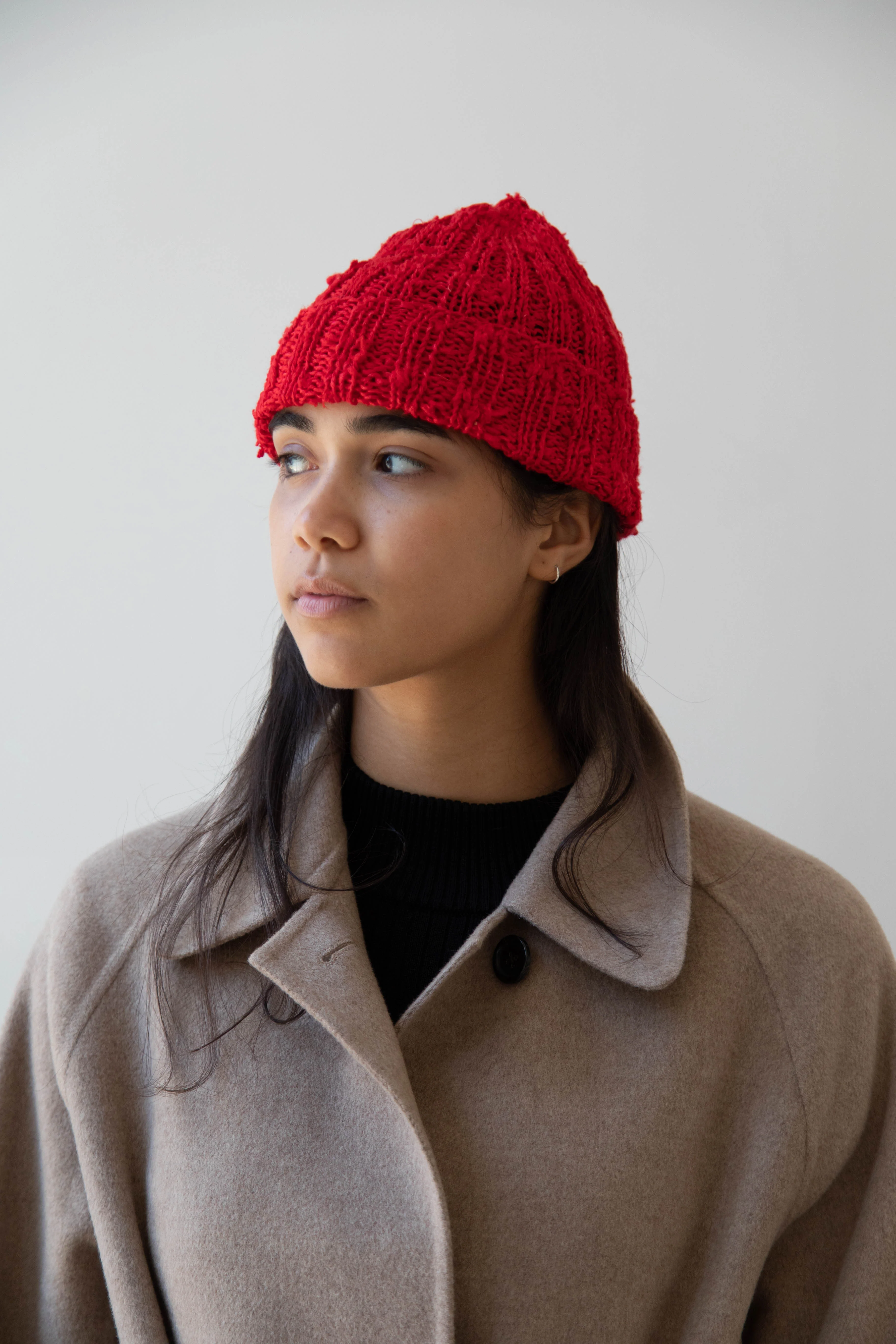 Nitto Gorro Hat in Red Silk - Image 6