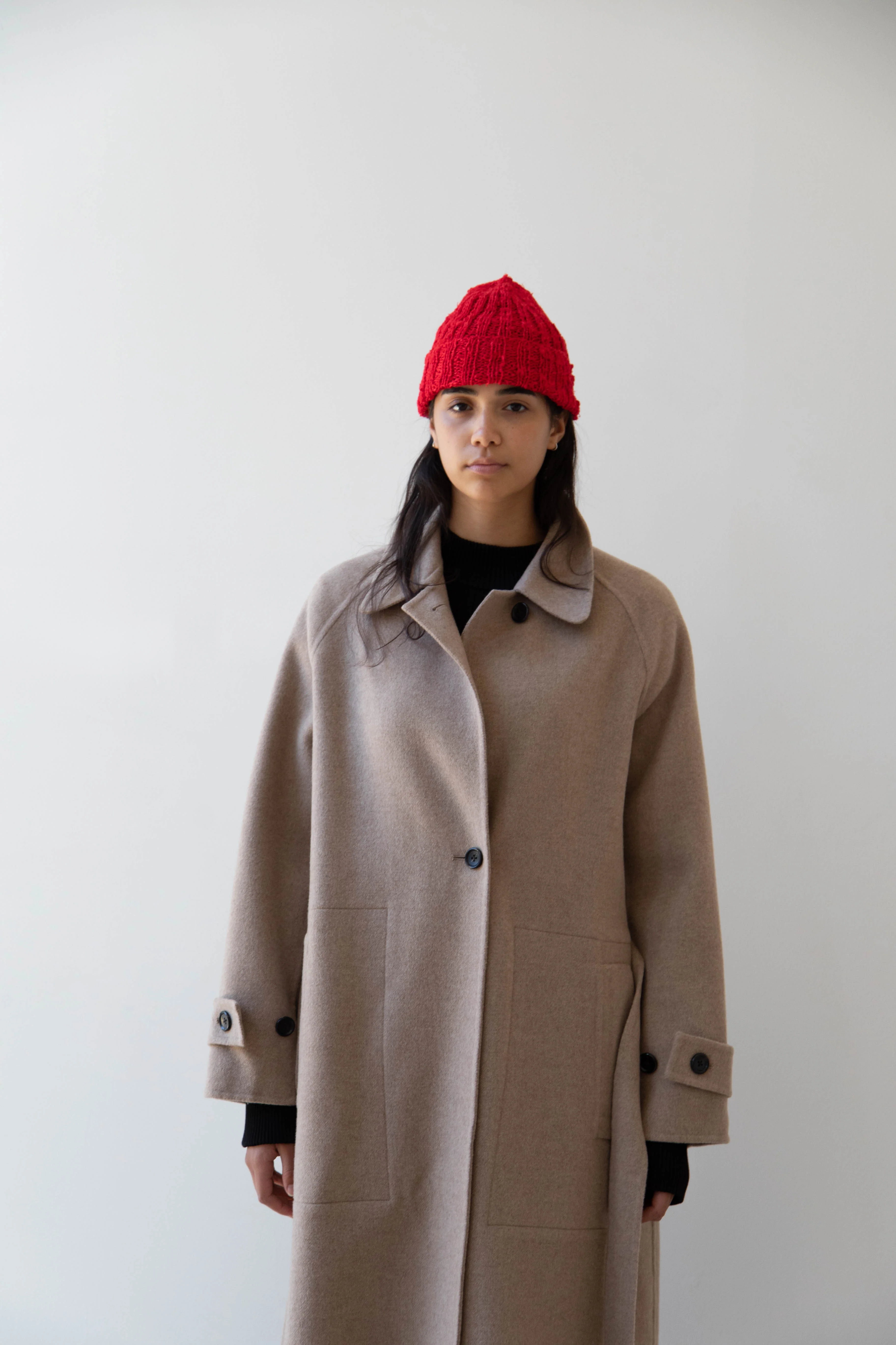 Nitto Gorro Hat in Red Silk - Image 9