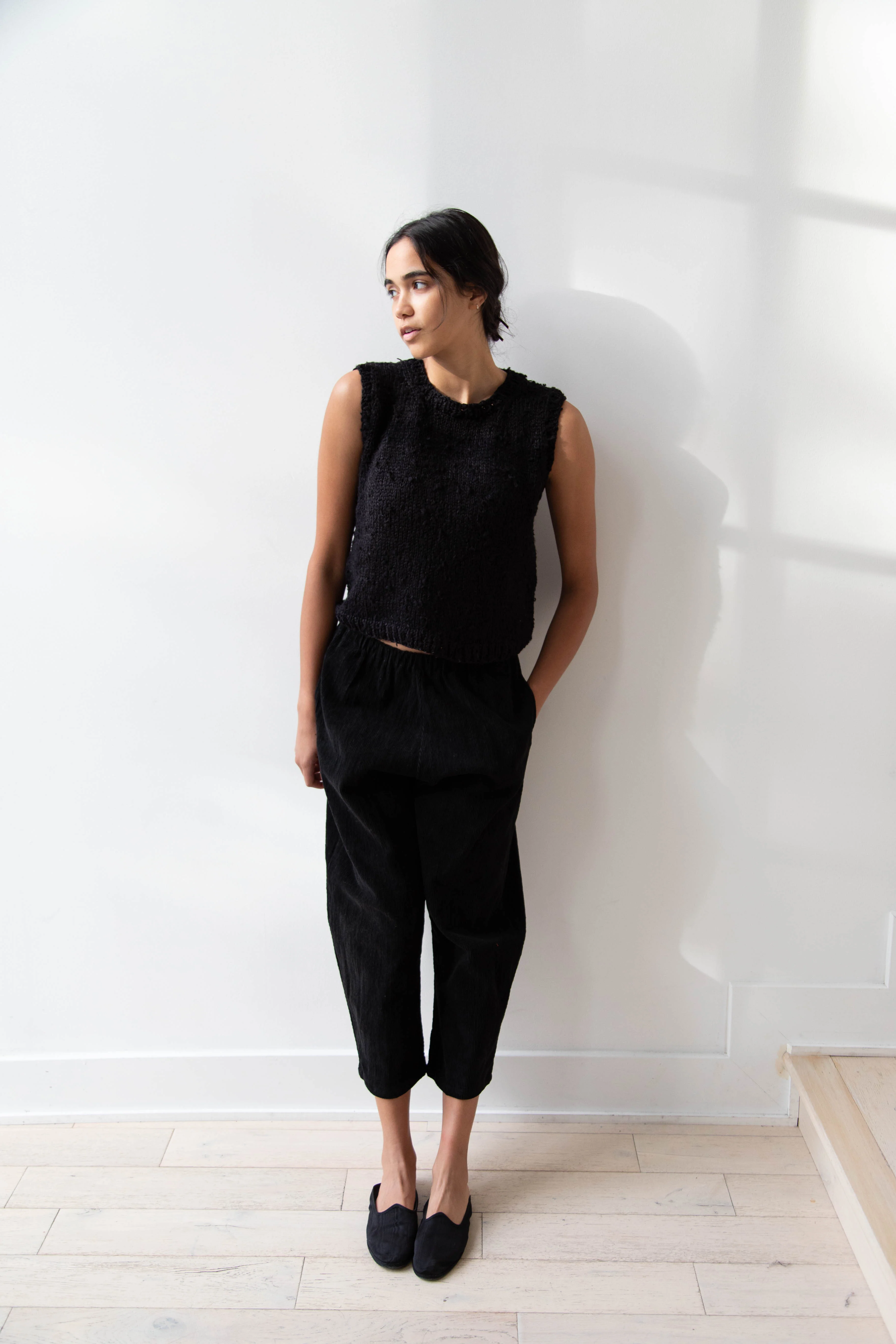 Nitto Pincel Vest in Black Silk - Image 10