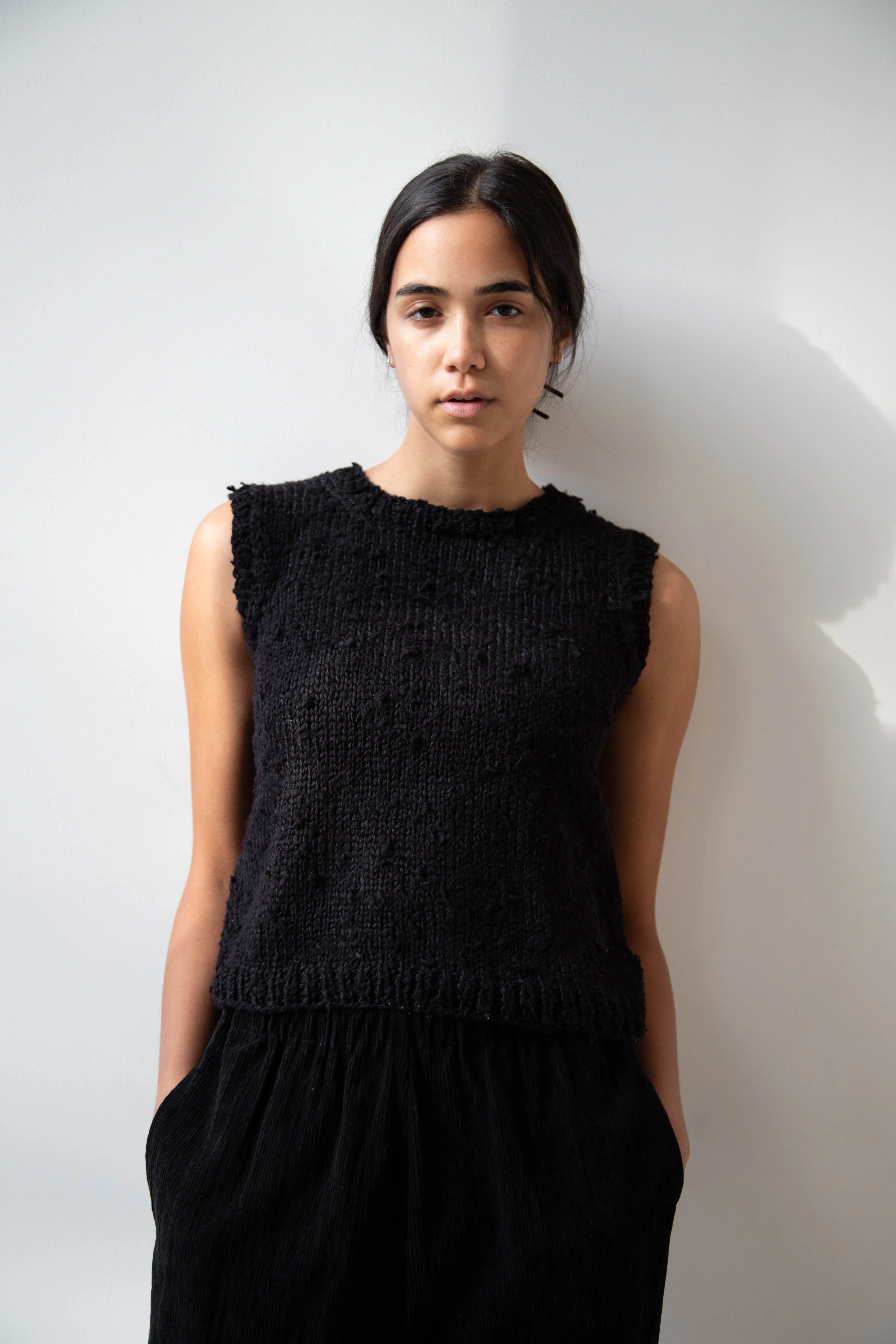 Nitto Pincel Vest in Black Silk - Image 6