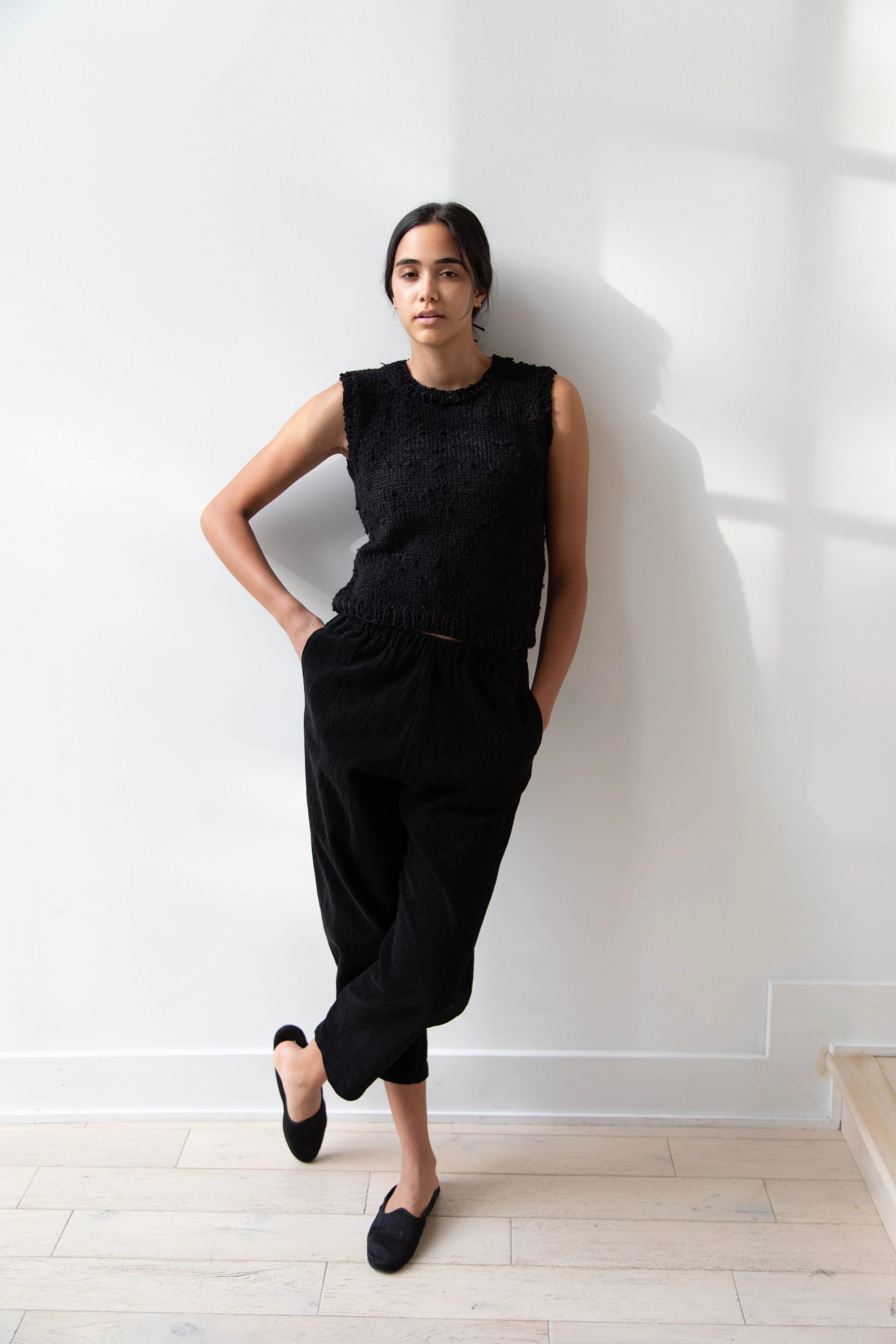 Nitto Pincel Vest in Black Silk - Image 9