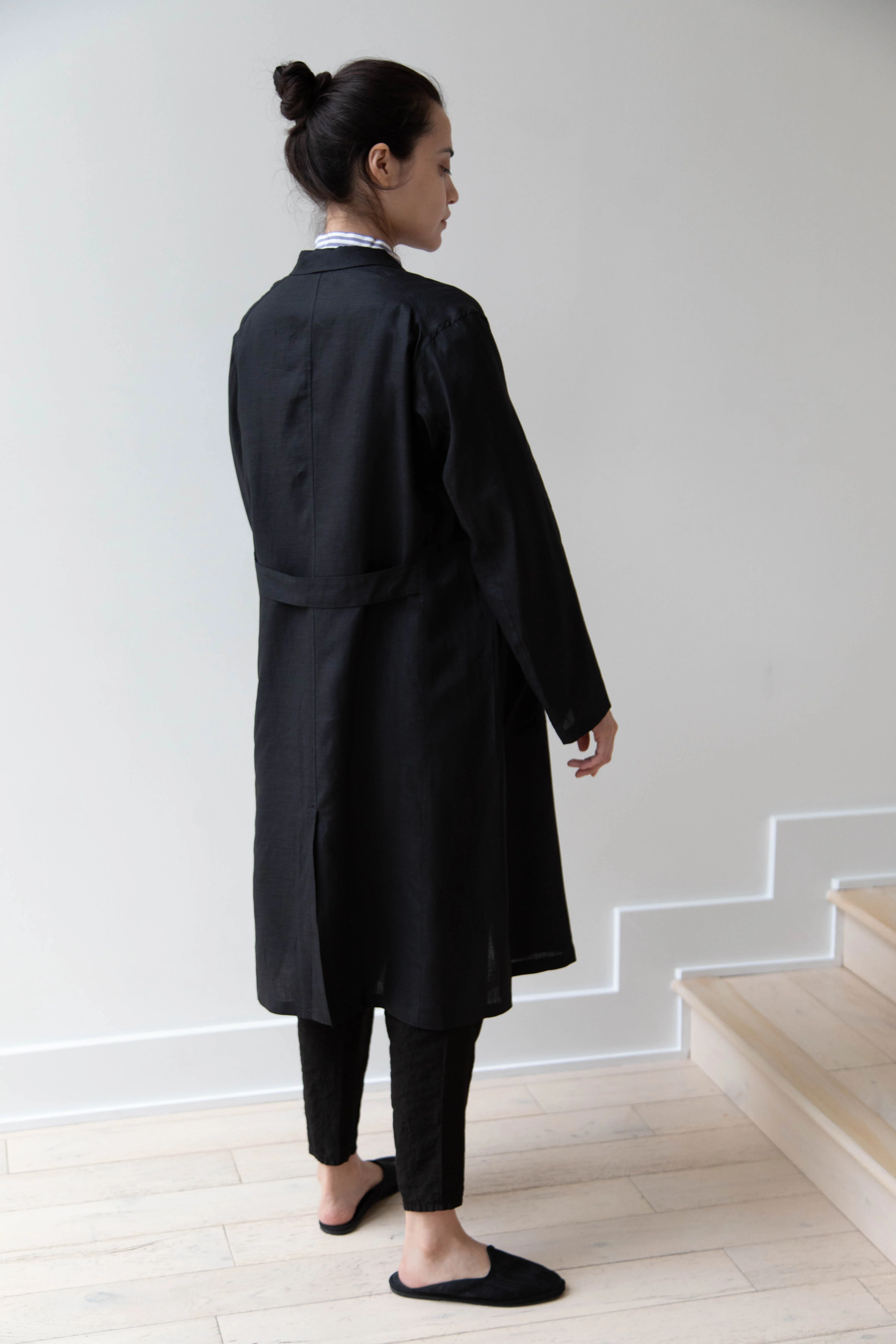 Old Man's Tailor | Embroidered Work Coat Black - Image 13