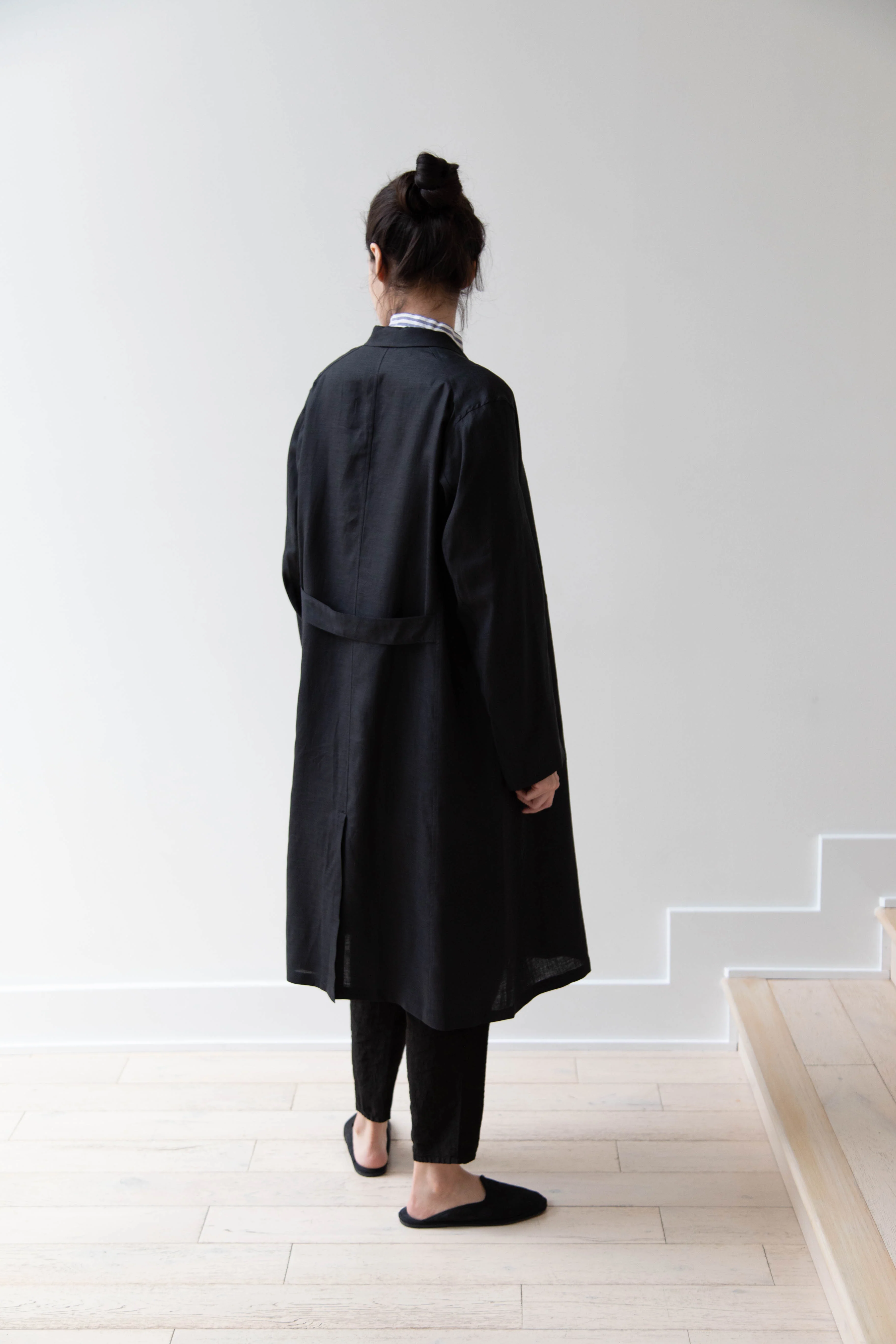 Old Man's Tailor | Embroidered Work Coat Black - Image 15