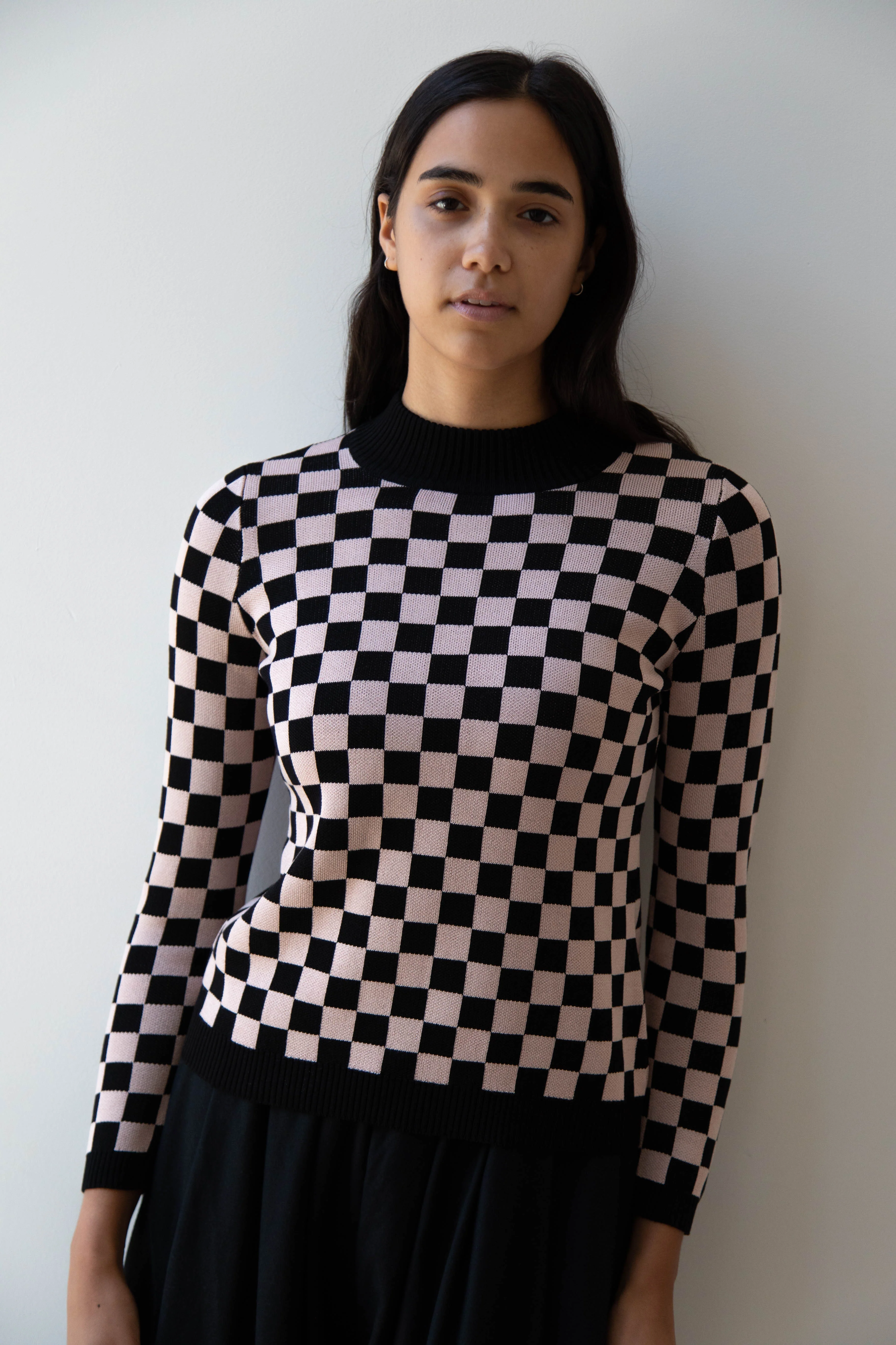 Une Heures ZouZou Silk Check Top - Image 7